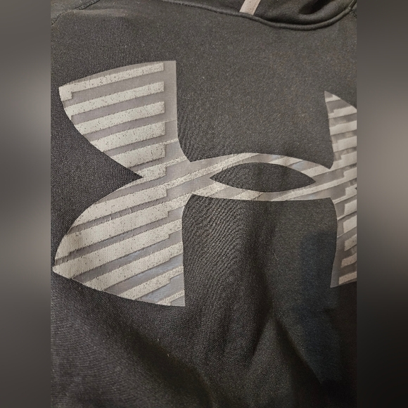 Under Armour Youth Pullover Black Gray Size Large - Picture 4 of 5